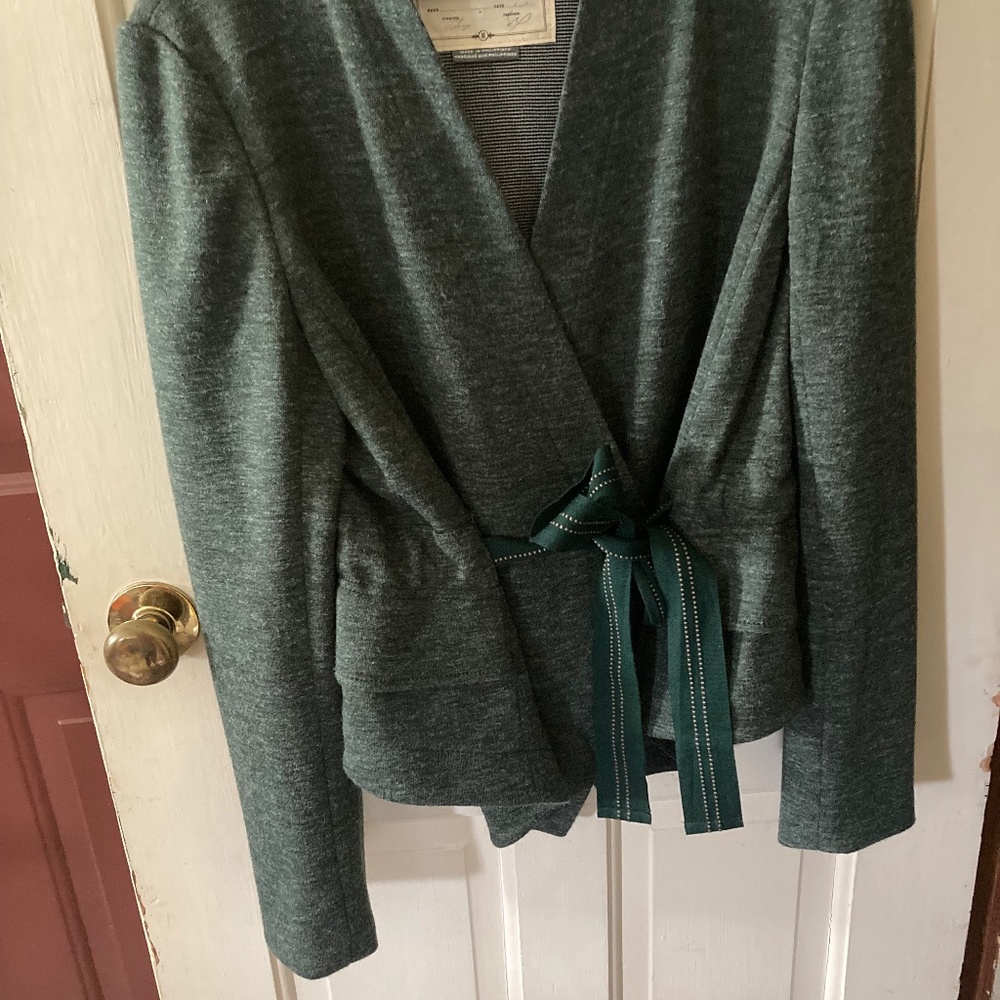 Cartonnier belted wrap jacket